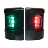 Lalizas 71299 - FOS LED 12 Starboard & Port Lights 112,5°, Set, With Black Housing