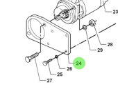 Bukh 000E5092 - Starter Motor Bracket for DV36 and DV48 Engines