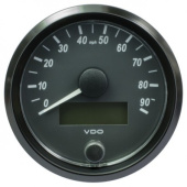 VDO A2C3832900010 - SingleViu Speedometer 90 Mph Black 80mm