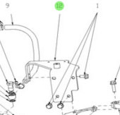 Nanni Diesel 95310676 - Sea Water Filter Bracket for T4 Series Engines