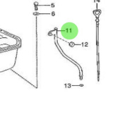 Nanni Diesel 970312065 - Oil Level Guide for Oil Pan