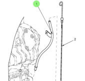 Nanni Diesel 51312003 - Long Oil Dipstick Guide for N4 Series Engines