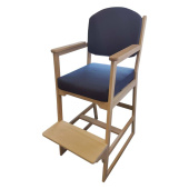 Helmsman's Seat Wood Fabric Blue