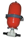 Johnson Pump 09-36572-01 - Accumulator (Expansion Tank), Working Pressure Max. 12bar, Ø13mm (1/2"), Ø160x315mm, Steel Tank 2L