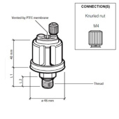 VDO 360-081-029-001C - Pressure Sender 0-5 Bar – M10