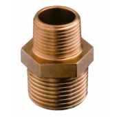 Guidi Bronze Reducing Nipple M/M BSPT Pipe Fitting (Male/Male Thread)