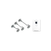 Foresti & Suardi 201B.C - Cabin Hook Double Hinge Chrome 80mm Blister