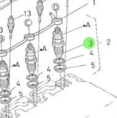 Nanni Diesel 970307766 - Injector Nozzle Piece for Fuel Injection Systems