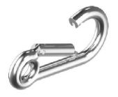 U-Hardware Carabiner With Eye SS 5 x 50 mm (10 pcs)