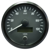 VDO A2C3832860001 - SingleViu Speedometer 120 Km/h Black 100mm