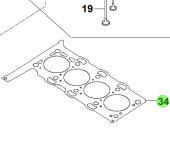 Bukh 22311-2F660 - Cylinder Head Gasket for R210J Engines