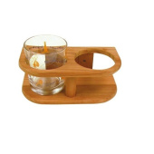 Plastimo 5998702 - Bamboo 2-glass rack Ø 77mm