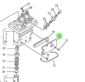 Nanni Diesel 970310339 - Plate for Injection and Feed Pump Systems