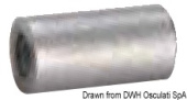Osculati 43.540.01 - Zinc Anode For Heat Exchanger/Manifolds M8
