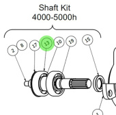 Johnson Pump 0.3431.525 - Ball Bearing 6305 Spare Part