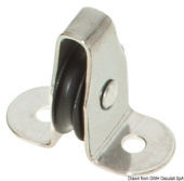 Viadana Small Block with Stainless Steel Vertical Bracket and Aluminium Pulley for Metal Cable up to 2.5-4 mm, 25 mm Sheave