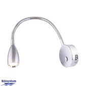 Plastimo 69125 - Batsystem Leia LED Spotlight + USB - LX1 Flexible Arm
