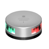 Lopolight 201-003-FB - Navigation Light 2NM 2X112,5° Red/Green Sidelight, Silver W/FB Base