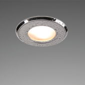 Prebit 23323505 - LED Recessed Light EB32R-3 Slave, V4A (AISI316L) Polished, 10-30V DC, Max.3W, IP67, Ø85mm, Red/Warm White