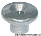 Osculati 37.321.17 - AISI 316 Stainless Steel Tarpaulin Lacing Button, Large Head Ø19 mm