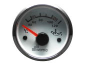 Wema 110671 - Silverline Oil Temp Gauge White