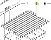 Isotherm SGC00087AA – Internal Shelf (Lower) for Cruise CR90F Freezer