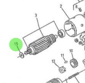 Nanni Diesel 970517320 - Felt Washer for Starter Motor