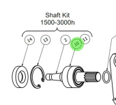 Johnson Pump 0.3431.755 - Ball Bearing 6003 2RS1 Spare Part