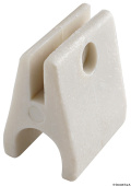 Osculati 46.107.10 - White Nylon Support Plate For 22m-Tubes (2 pcs)