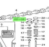 Nanni Diesel 970312181 - Camshaft and Valve Washer for T4.155 and 4.380TDI Engines