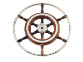 Savoretti T3 Steering Wheel Mahogany Stainless Steel