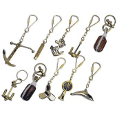 Plastimo 18244 - Brass Key Rings (10 pcs)