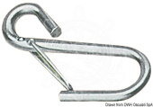 Osculati 09.850.00 - S.S. Safety Hooks With Spring Lock 95 mm