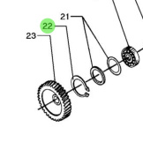 Bukh 522A0042 - Retaining Ring for DV36 and DV48 Circulation Pumps