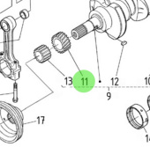 Nanni Diesel 970313584 - Crankshaft Gear for N4.115 Engines