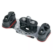 Harken 2734 - 22mm Car Fixed Sheaves, Cam Cleats
