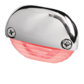 Hella Easy Fit Courtesy Light, Red With Stainless Steel Cap