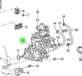 Nanni Diesel 970312307 - Fuel System Union for High-Pressure Pipe and Injection Pump