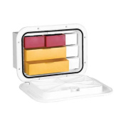 Nuova Rade 196283 - Top Line Storage Hatch W/Drawers, White, 270x375mm