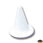 Trem L5309074 - Wire Steering Cone with Screws Fixing Grommet White Color