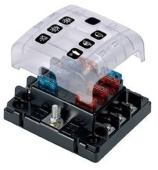 BEP Marine Fuseblock ATO/ATC 30A 32VDC 6 Circuits Screw Terminal (Bulk) Packaged Per 12