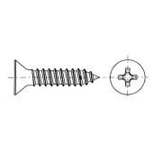 TREM Stainless Steel Cross-Recessed Countersunk Self-Tapping Screws Ø2.9–4.8 mm