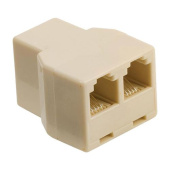 Telephone Cable 3-Way Adapter 3x Female