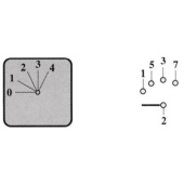  Rotary Switch 10A - 1 Pole 0-1-2-3-4