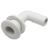 CAN-SB Nylon 90° Elbow Threaded Through Hull Fitting With Hose Connection 1"1/2