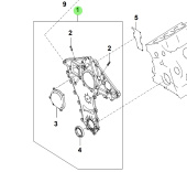 Bukh 21360-3A100 - Front Timing Chain Cover Assembly for S270J Engines