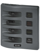 Blue Sea Weatherdeck IP67 Panel 12V Fuses 4 Positions Grey