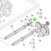 Nanni Diesel 970314855 - Stop Pin for Camshaft and Balancer Assembly