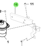 Bukh 00700-BS155 - Shift Cable Support Bracket for S270J Engines