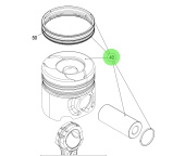 Steyr Z021017-0 - Piston Assembly for Steyr SE-Series Engines